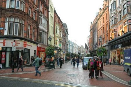 La comercial calle Grafton en Dublín