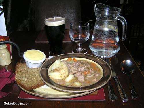 Que comer en Dublin - irish stew
