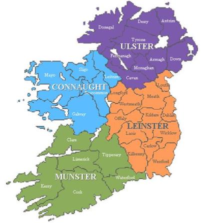Irlanda, geografia fisica y politica
