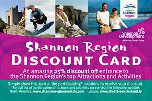La tarjeta de descuentos turísticos de Shannon